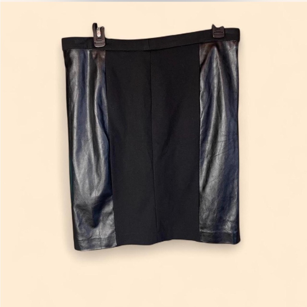 NWT MNG Mango Faux Leather Skirt M